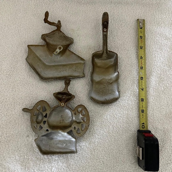 Antique Midwest Import Co #37 Cast Iron Wall Folk Art Coff Grinder Churn Bellows - Picture 6 of 6